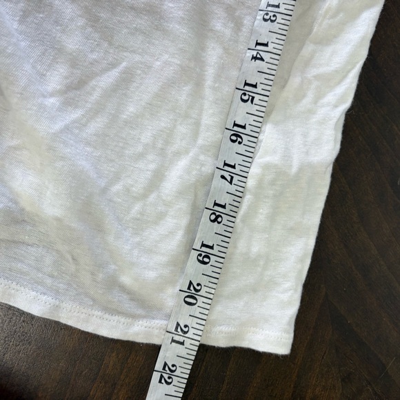 Frame Cream White Linen Tank Top Blouse XS Sleeveless Textured Layer Minimal - Picture 6 of 8